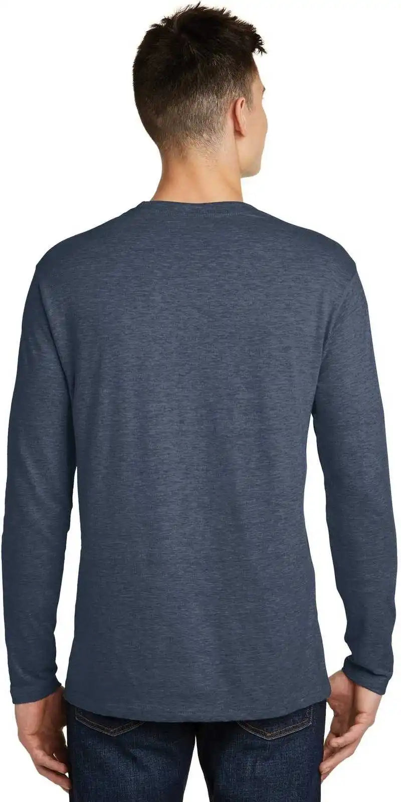 District Dt6200 Very Important Tee Long Sleeve - Heathered Navy