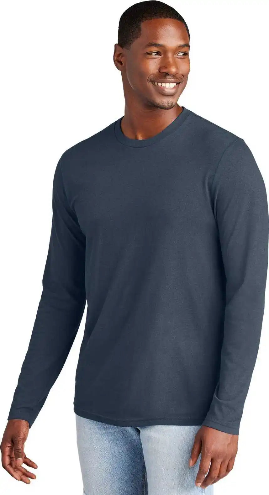 District Dt6200 Very Important Tee Long Sleeve New Navy