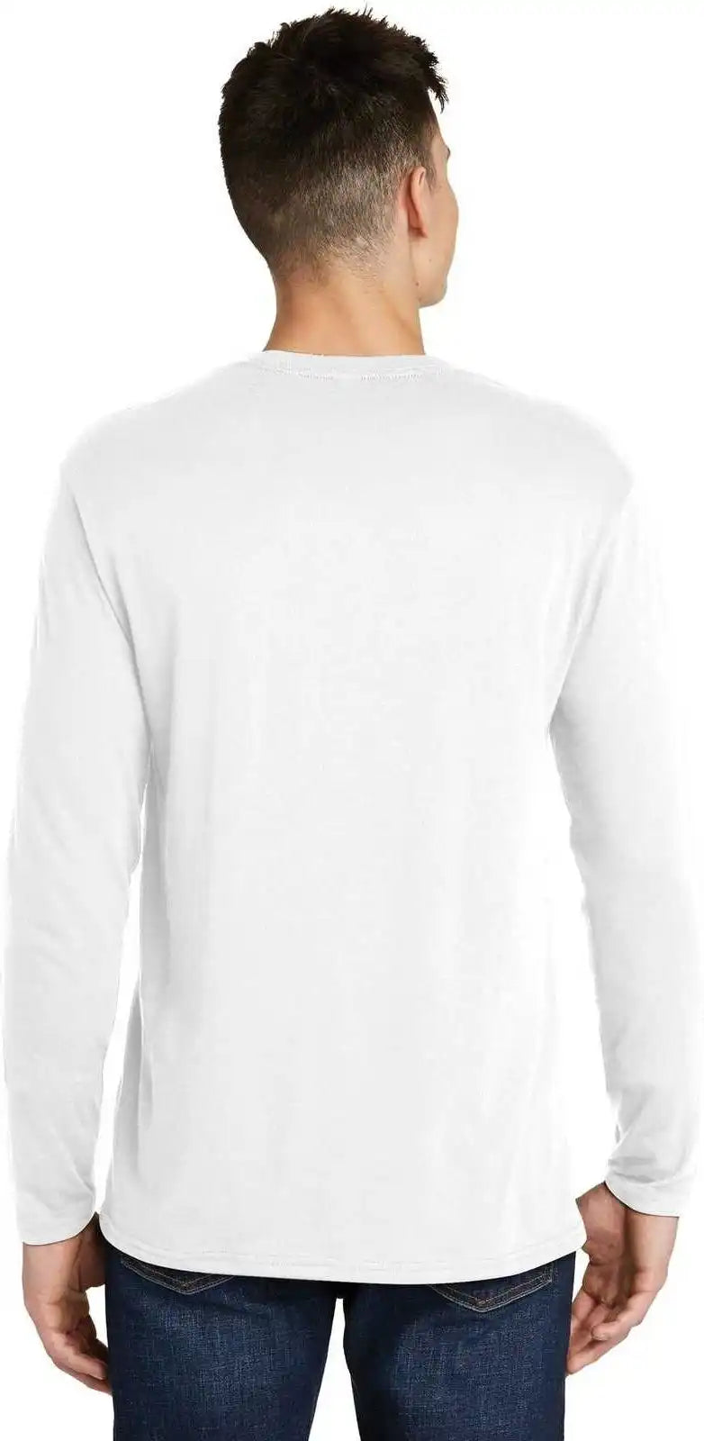 District Dt6200 Very Important Tee Long Sleeve White