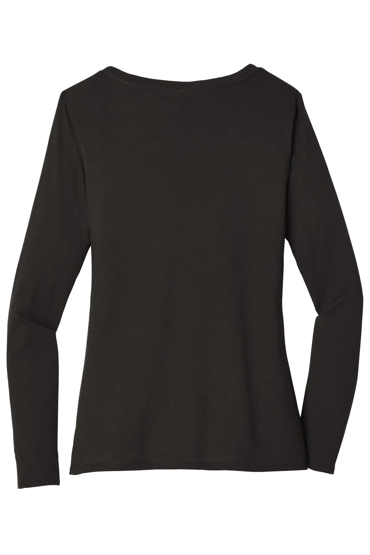 District Dt6201 Women’s Very Important Tee Long Sleeve V-neck - Black