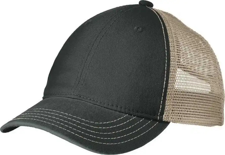 District Dt630 Super Soft Mesh Back Cap Black Khaki / one Size Fits Most