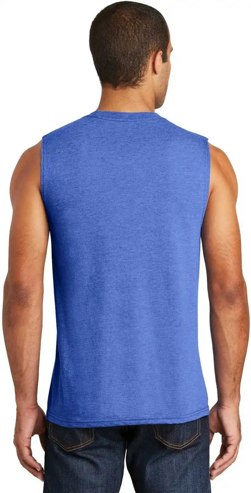 District Dt6300 V.i.t. Muscle Tank - Royal Frost