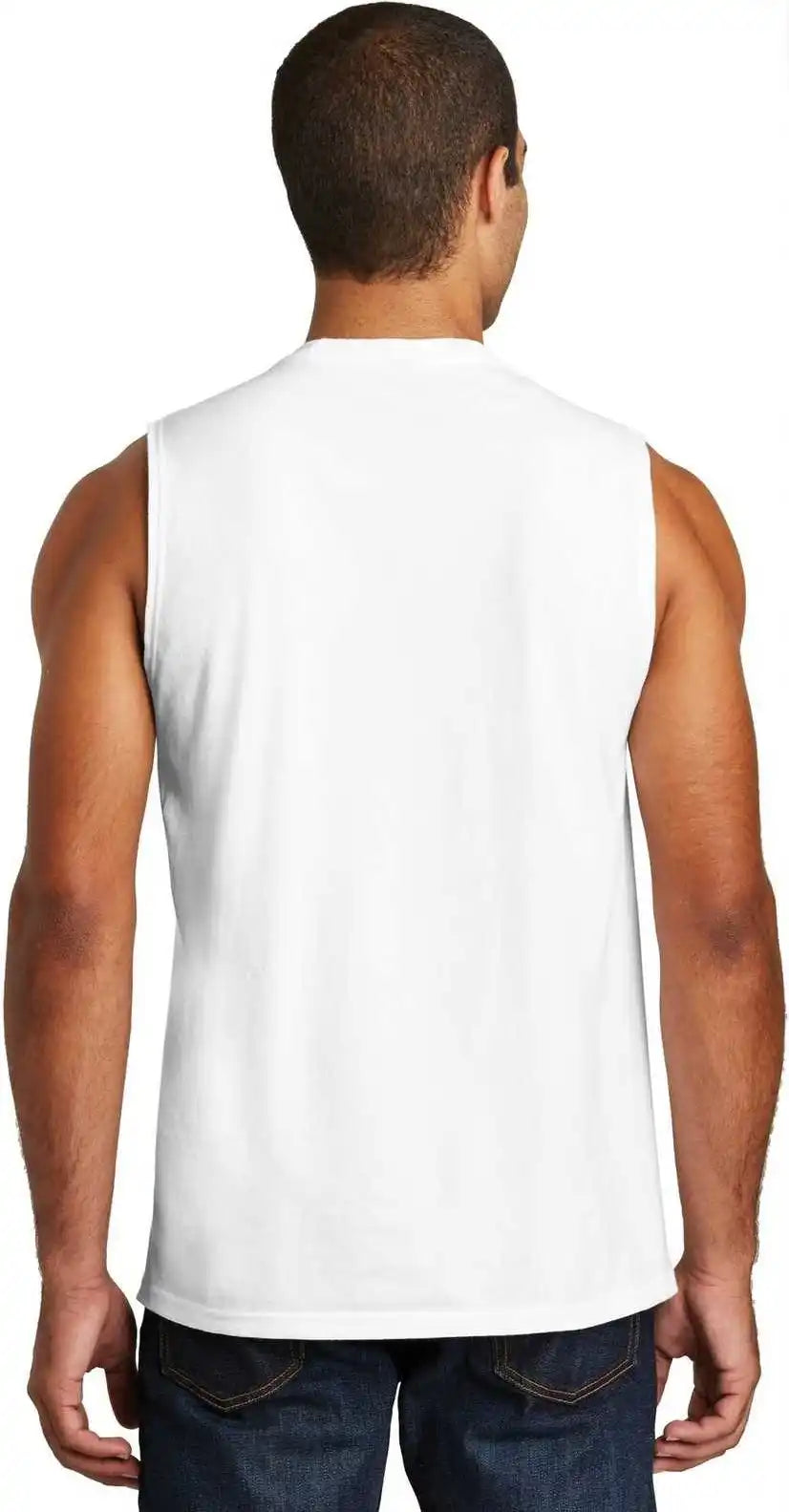 District Dt6300 V.i.t. Muscle Tank - White