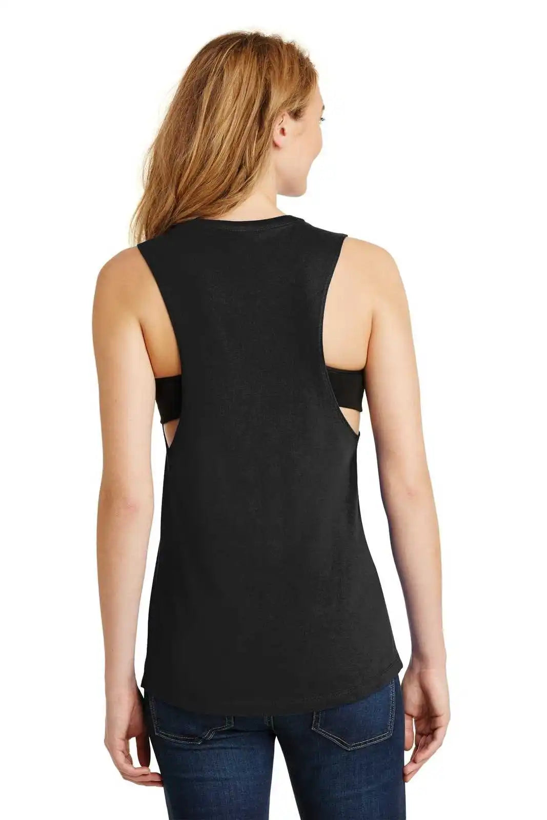 District Dt6301 Women’s Fitted V.i.t. Festival Tank - Black