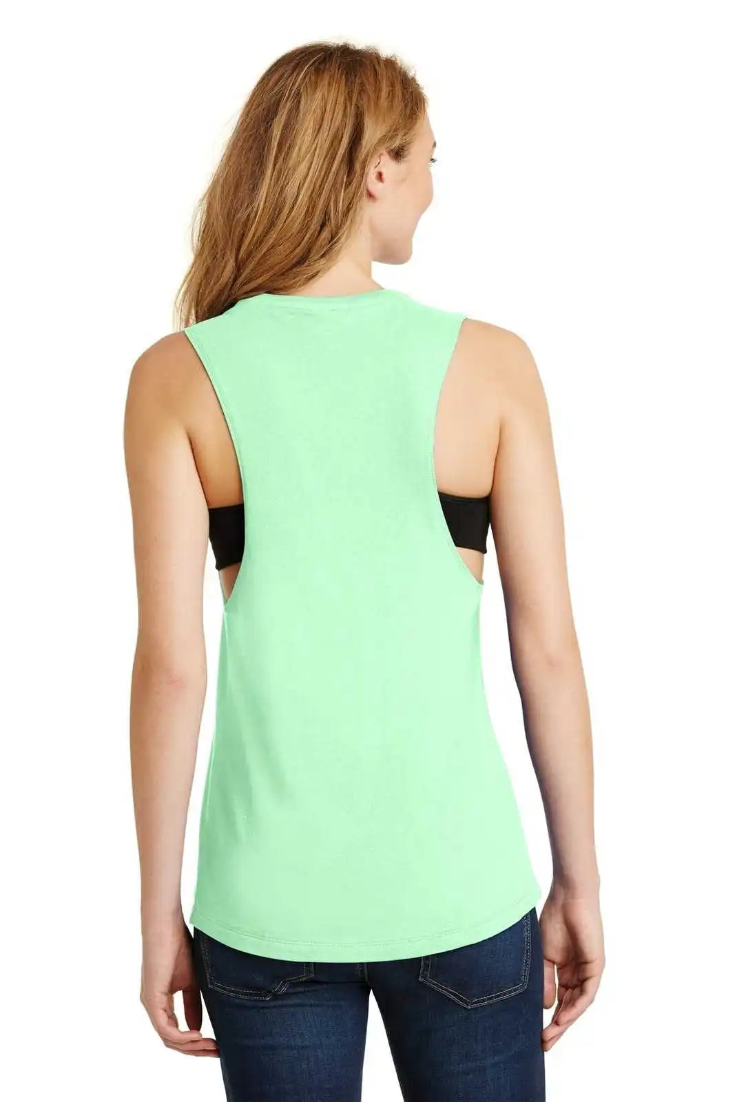 District Dt6301 Women’s Fitted V.i.t. Festival Tank - Mint