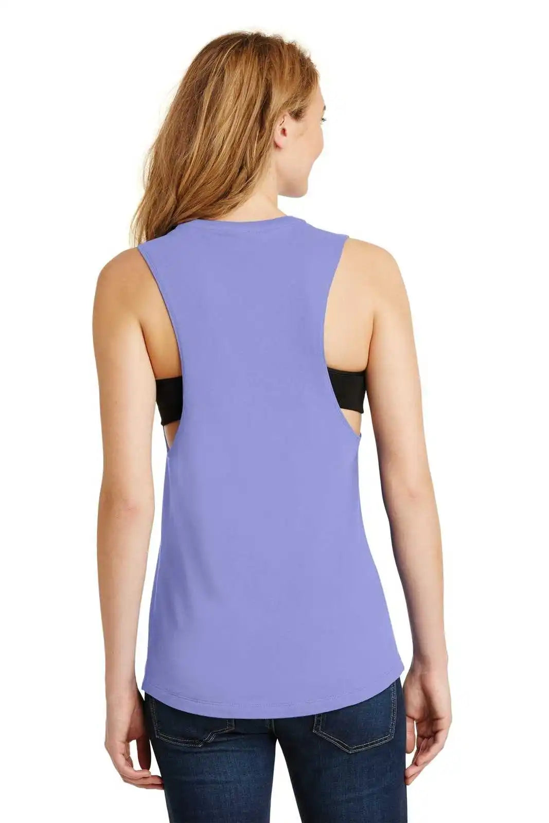 District Dt6301 Women’s Fitted V.i.t. Festival Tank - True Violet