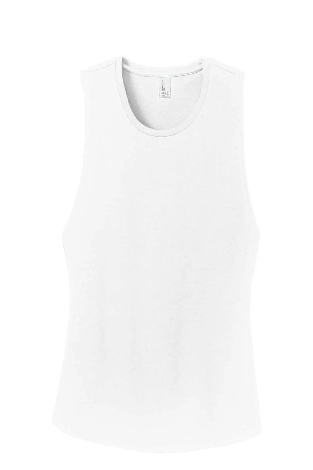 District Dt6301 Women’s Fitted V.i.t. Festival Tank - White