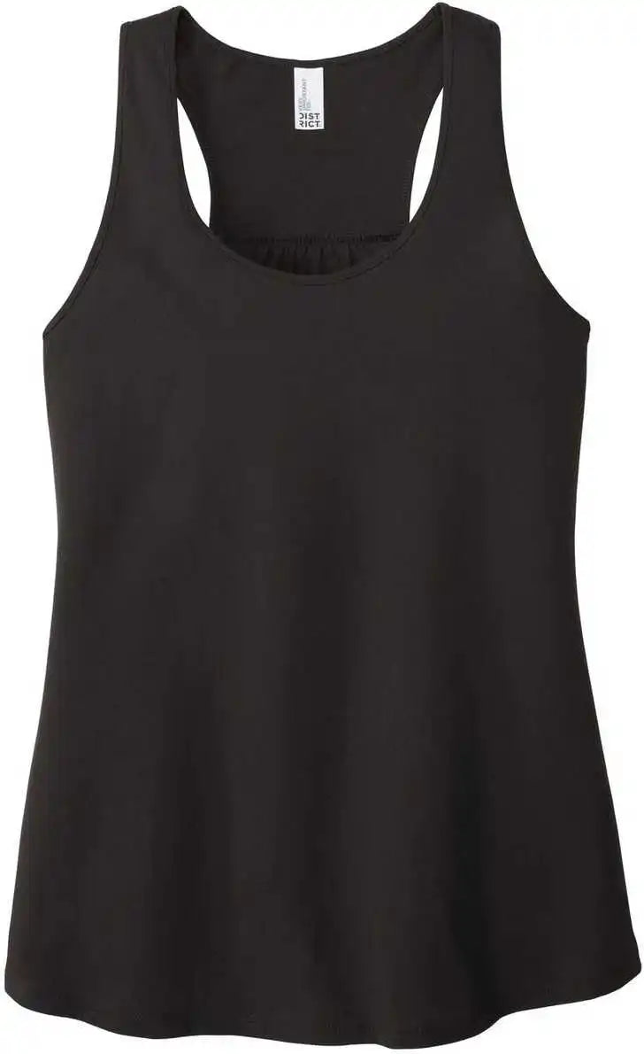 District Dt6302 Women’s V.i.t. Gathered Back Tank Black