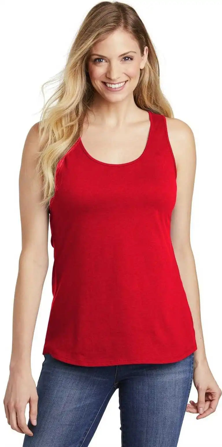 District Dt6302 Women’s V.i.t. Gathered Back Tank Classic Red