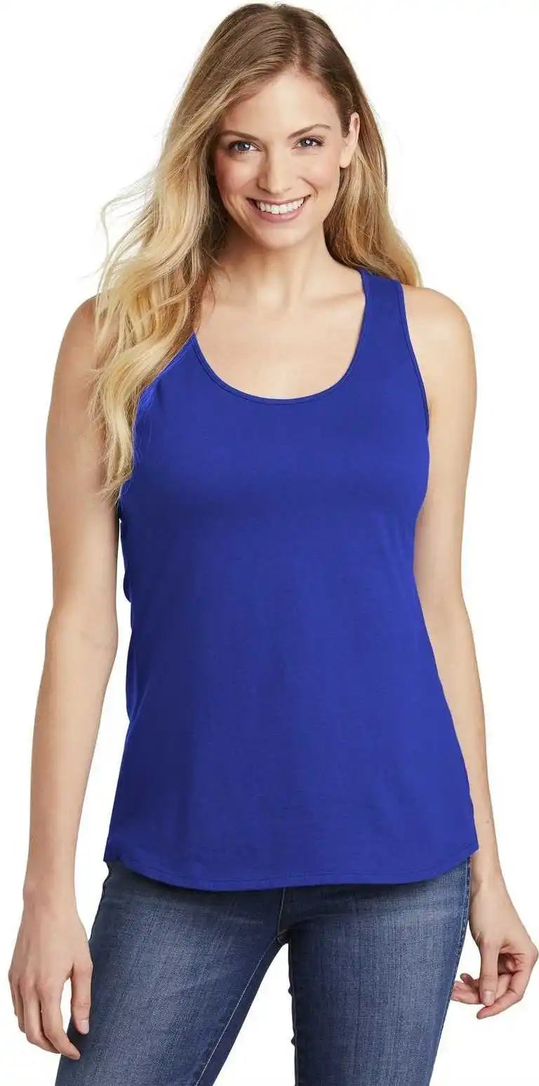 District Dt6302 Women’s V.i.t. Gathered Back Tank - Deep Royal