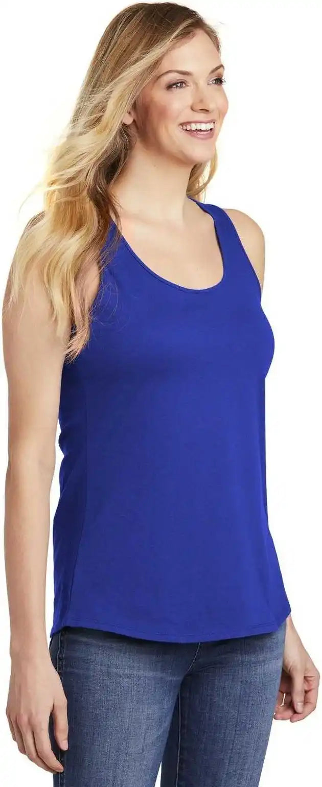 District Dt6302 Women’s V.i.t. Gathered Back Tank - Deep Royal