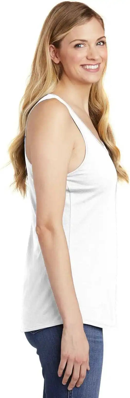 District Dt6302 Women’s V.i.t. Gathered Back Tank - White