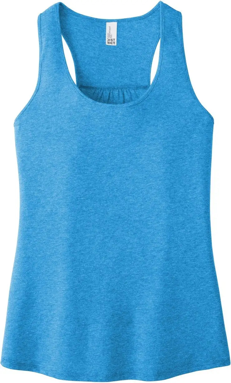 District Dt6302 Women’s V.i.t. Racerback Tank - Heathered Bright Turquoise