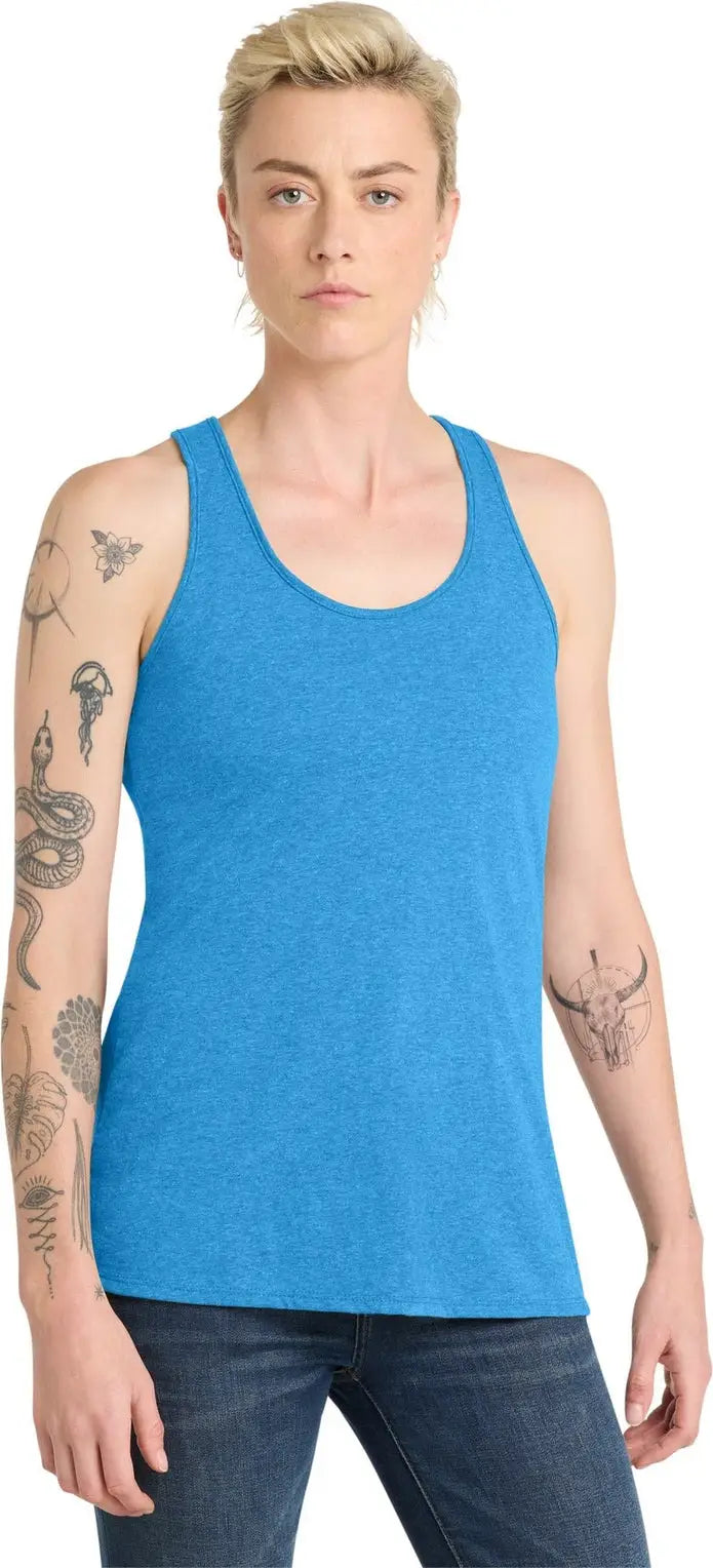 District Dt6302 Women’s V.i.t. Racerback Tank - Heathered Bright Turquoise