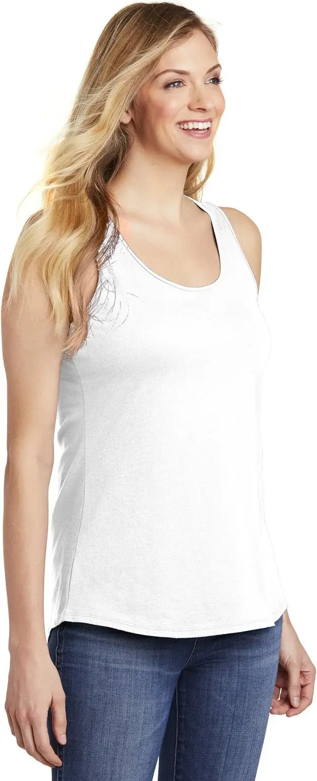 District Dt6302 Women’s V.i.t. Racerback Tank - White