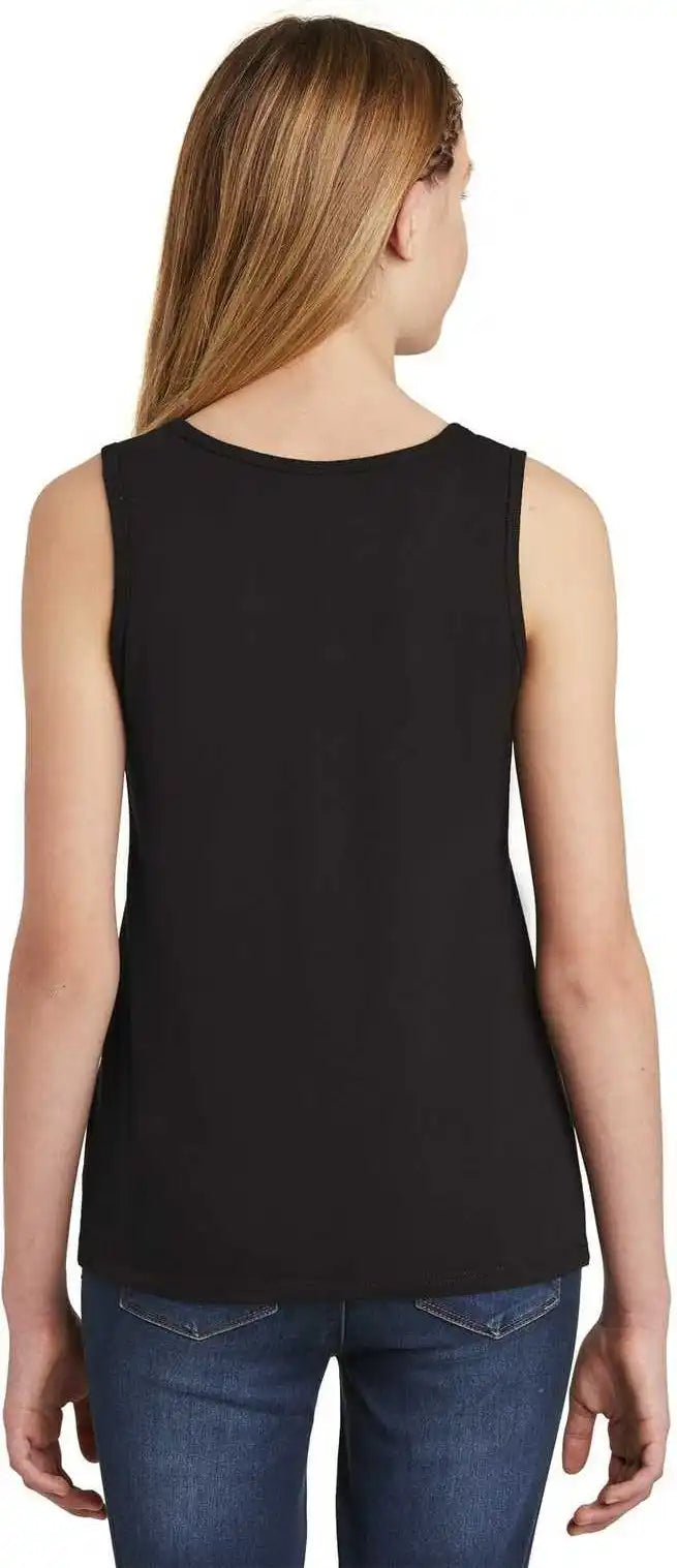 District Dt6303yg Girls V.i.t. Tank Black