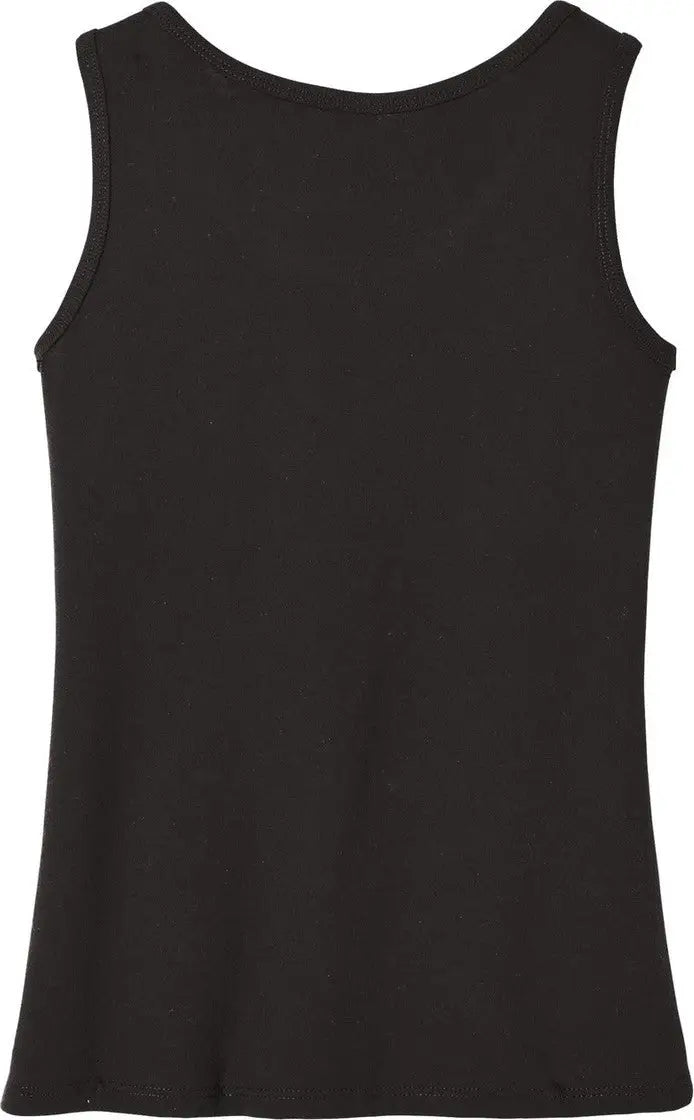 District Dt6303yg Girls V.i.t. Tank - Black - Adult Xs