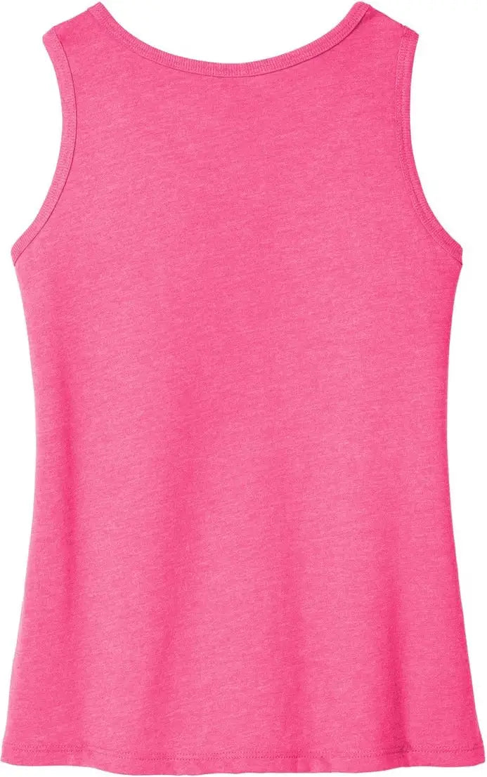 District Dt6303yg Girls V.i.t. Tank - Fuchsia Frost - Adult Xs
