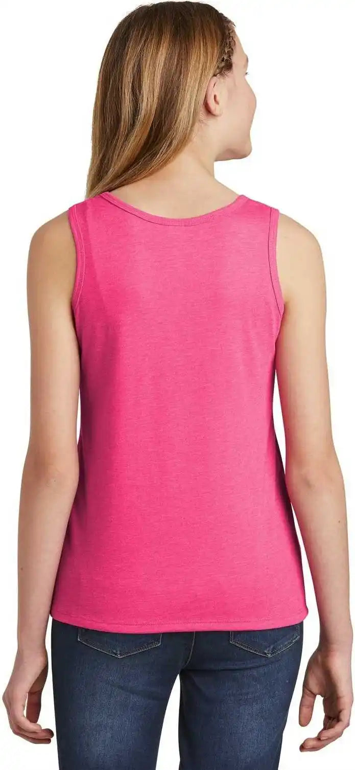 District Dt6303yg Girls V.i.t. Tank - Fuchsia Frost