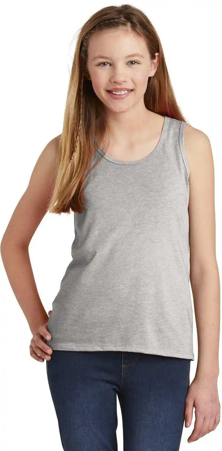 District Dt6303yg Girls v Light Heather Gray