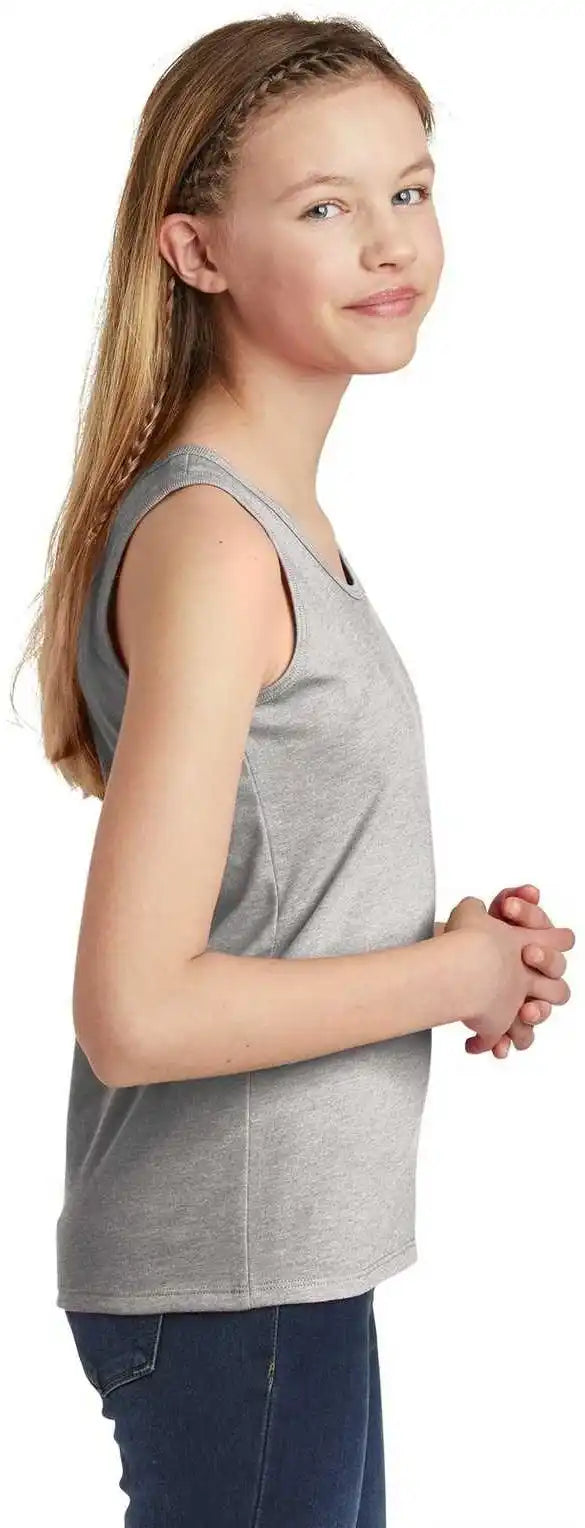 District Dt6303yg Girls v Light Heather Gray