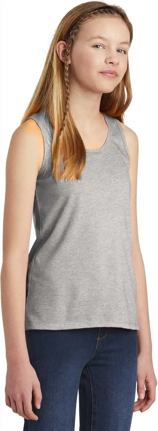 District Dt6303yg Girls v Light Heather Gray