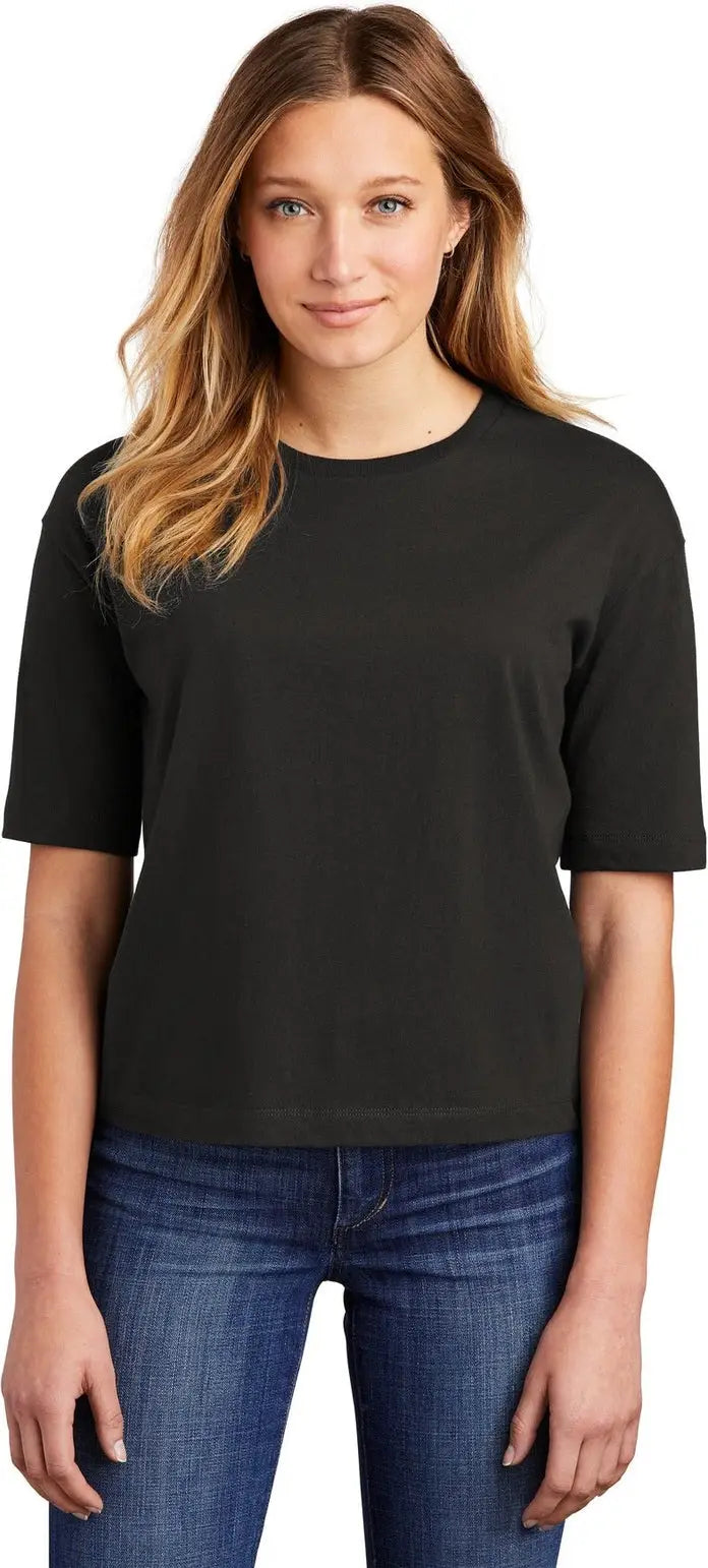 District Dt6402 Women’s V.i.t. Boxy Tee - Black