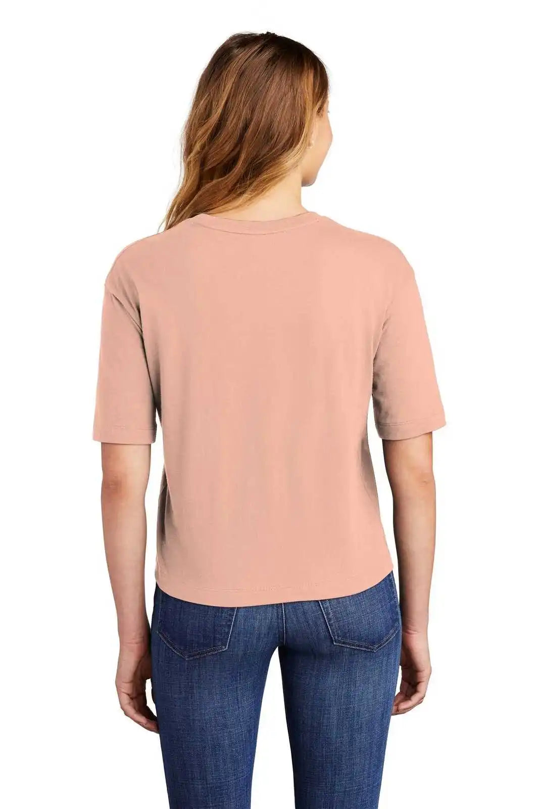 District Dt6402 Women’s V.i.t. Boxy Tee - Dusty Peach