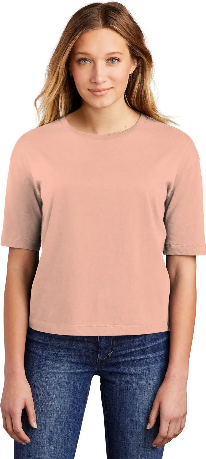 District Dt6402 Women’s V.i.t. Boxy Tee - Dusty Peach