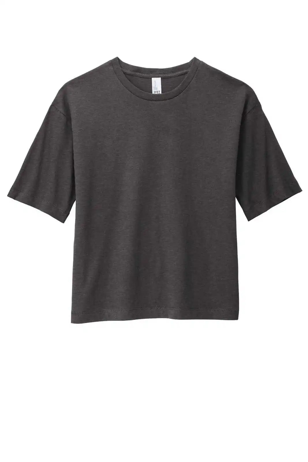 District Dt6402 Women’s V.i.t. Boxy Tee - Heathered Charcoal