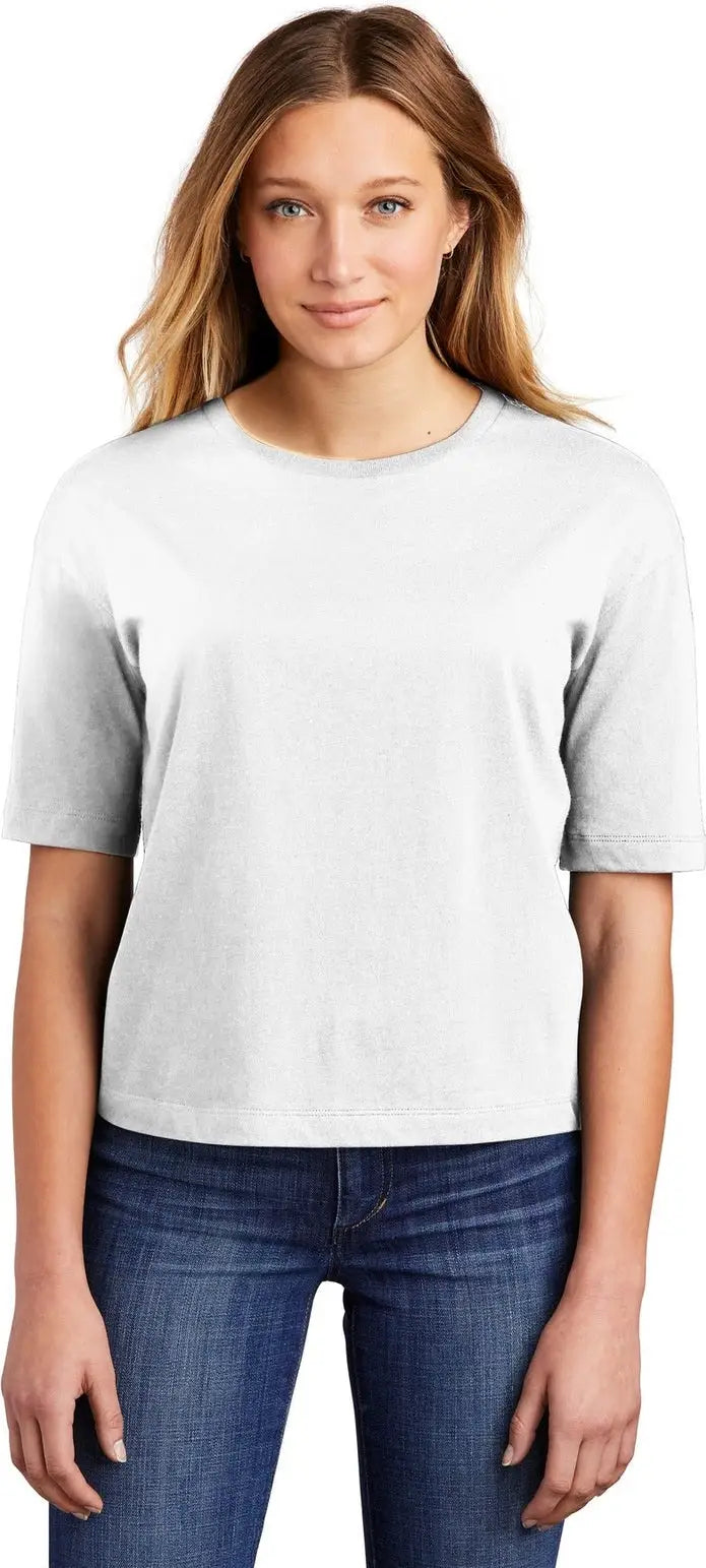 District Dt6402 Women’s V.i.t. Boxy Tee - White