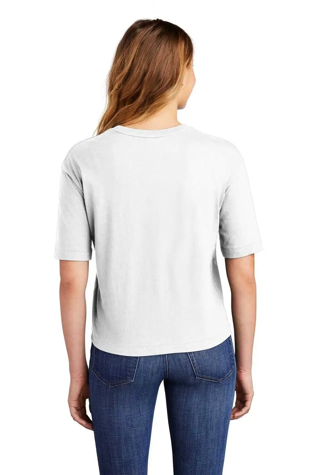 District Dt6402 Women’s V.i.t. Boxy Tee - White