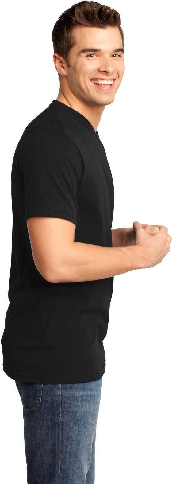 District Dt6500 Very Important Tee V-neck - Black