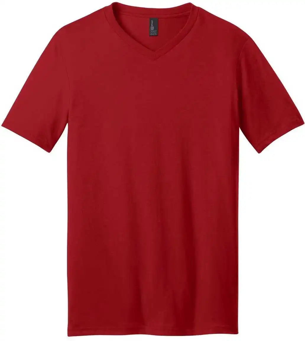 District Dt6500 Very Important Tee v Neck Classic Red