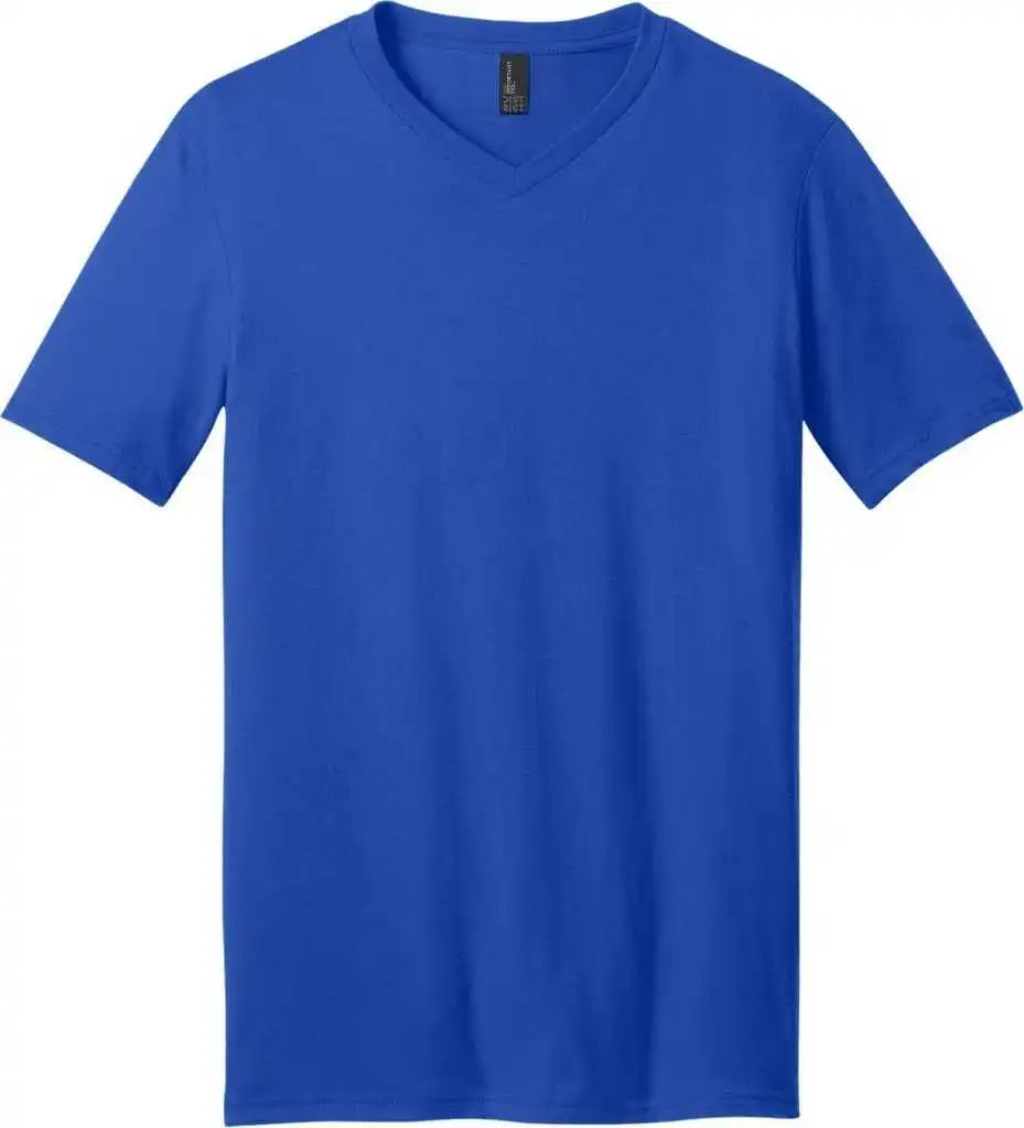 District Dt6500 Very Important Tee v Neck Deep Royal