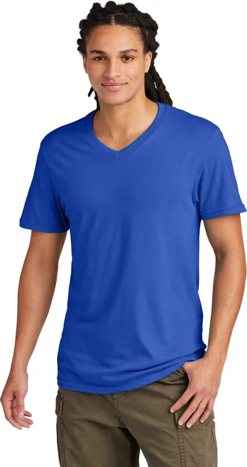 District Dt6500 Very Important Tee v Neck Deep Royal