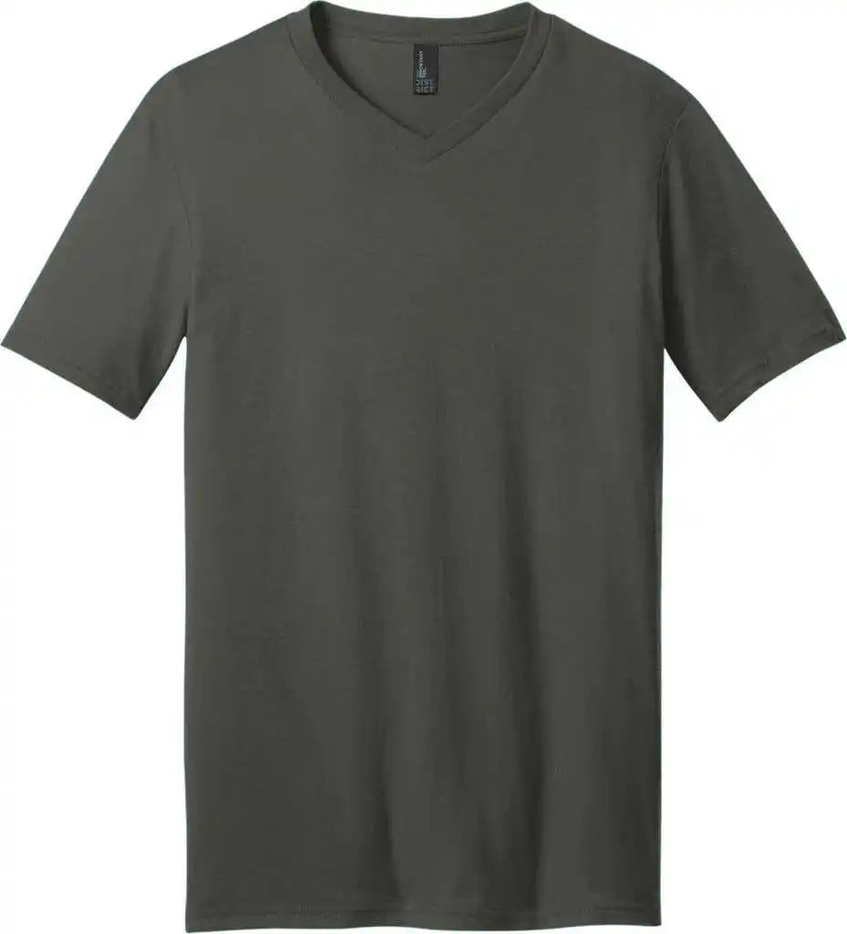 District Dt6500 Very Important Tee v Neck Deepest Grey