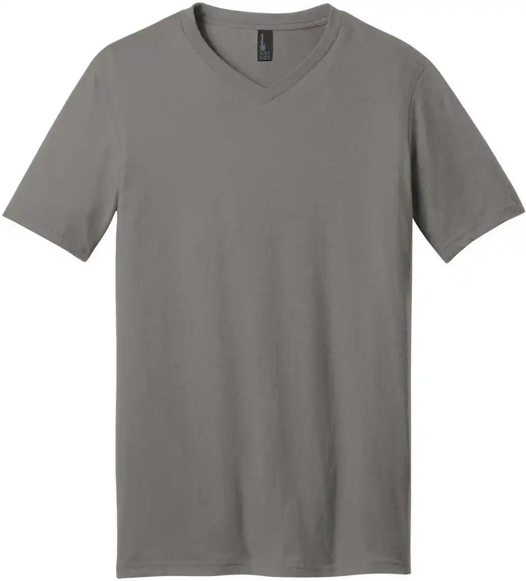 District Dt6500 Very Important Tee v Neck Gray
