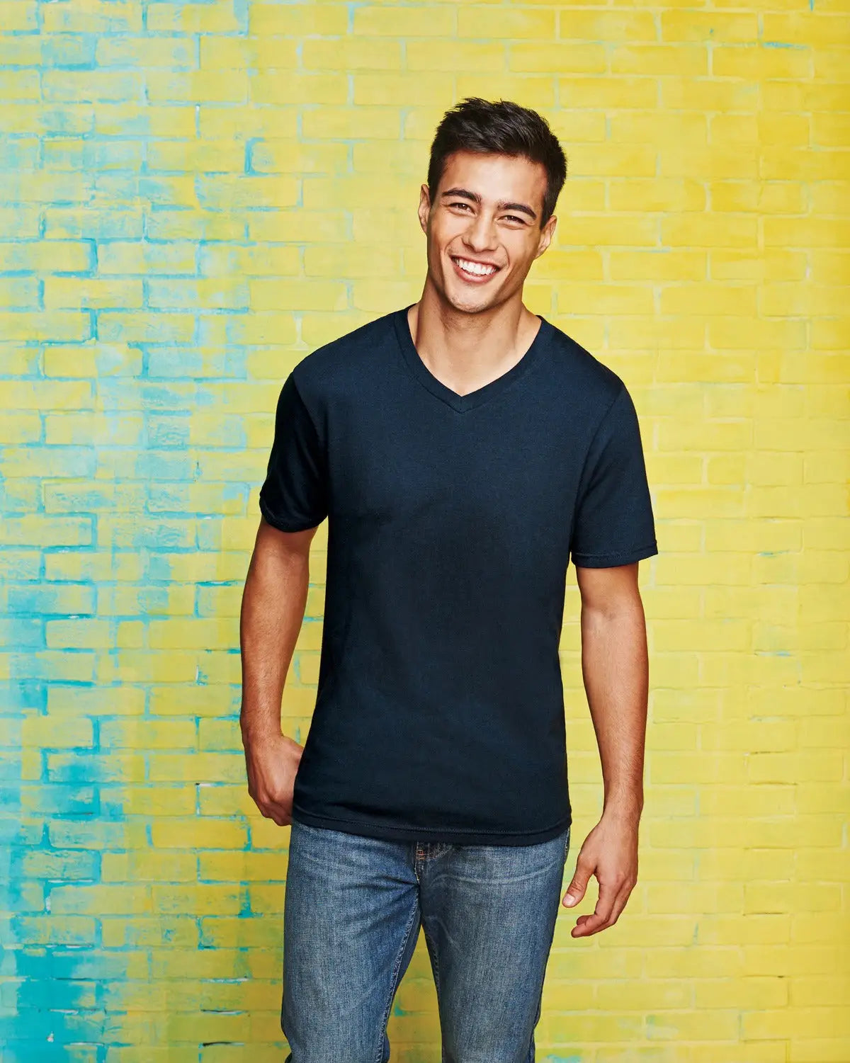 District Dt6500 Very Important Tee V-neck - Gray