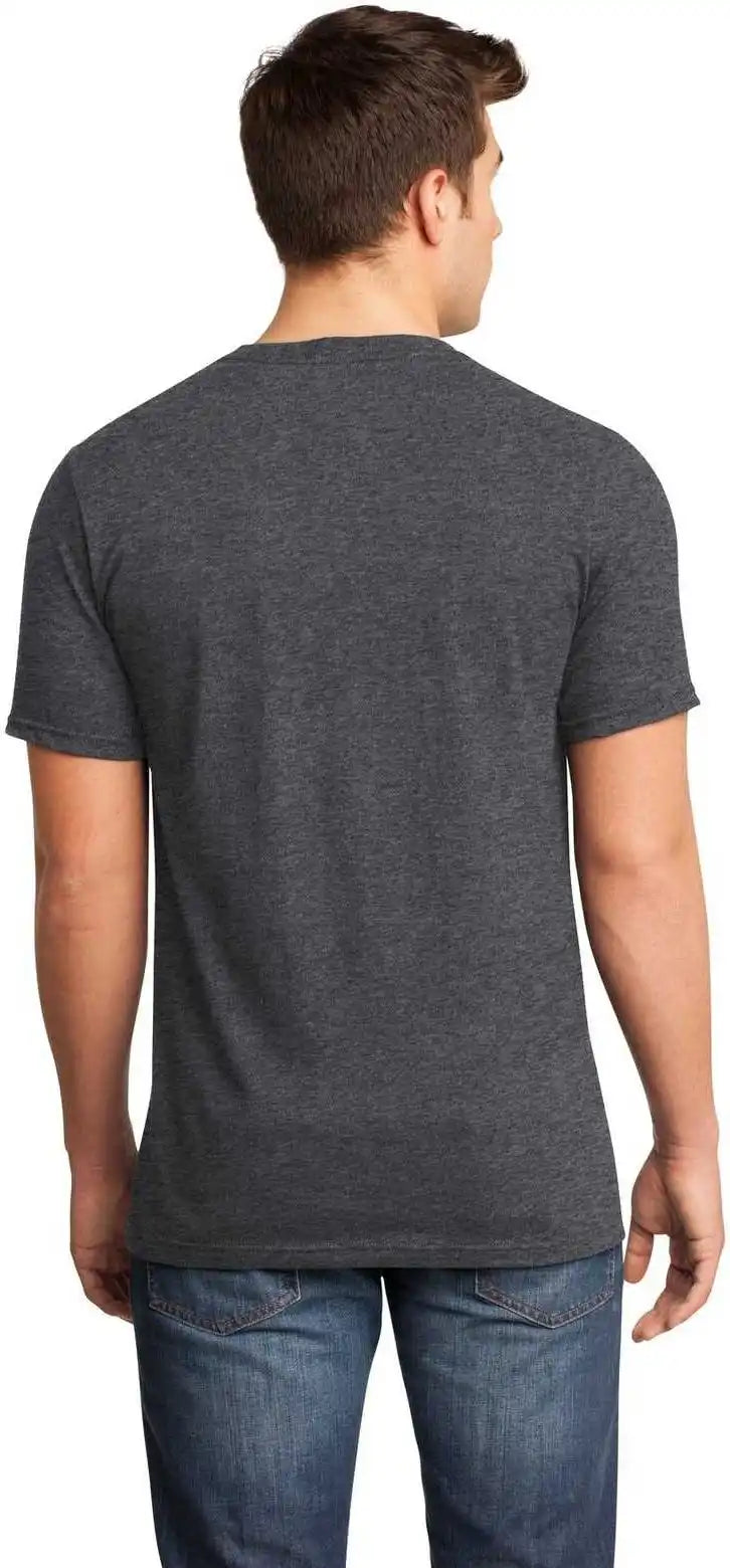 District Dt6500 Very Important Tee v Neck Heathered Charcoal