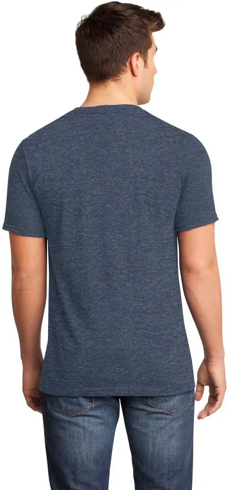 District Dt6500 Very Important Tee v Neck Heathered Navy