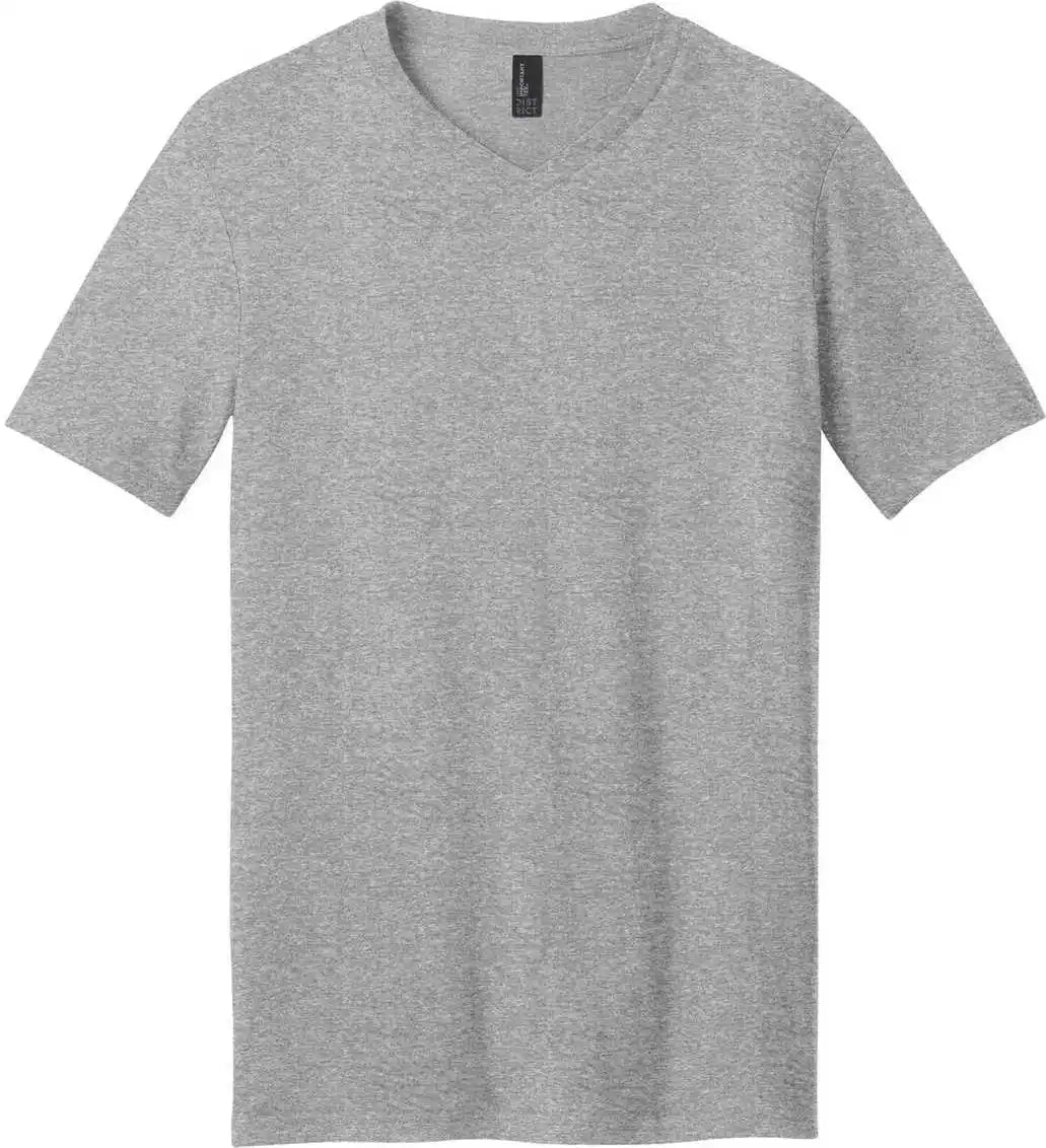 District Dt6500 Very Important Tee V-neck - Light Heather Gray