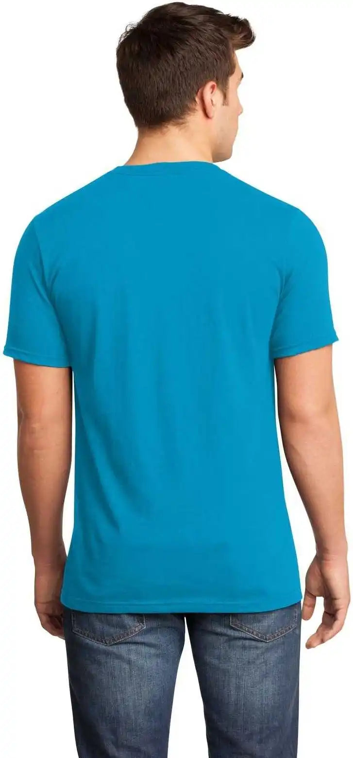 District Dt6500 Very Important Tee v Neck Light Turquoise