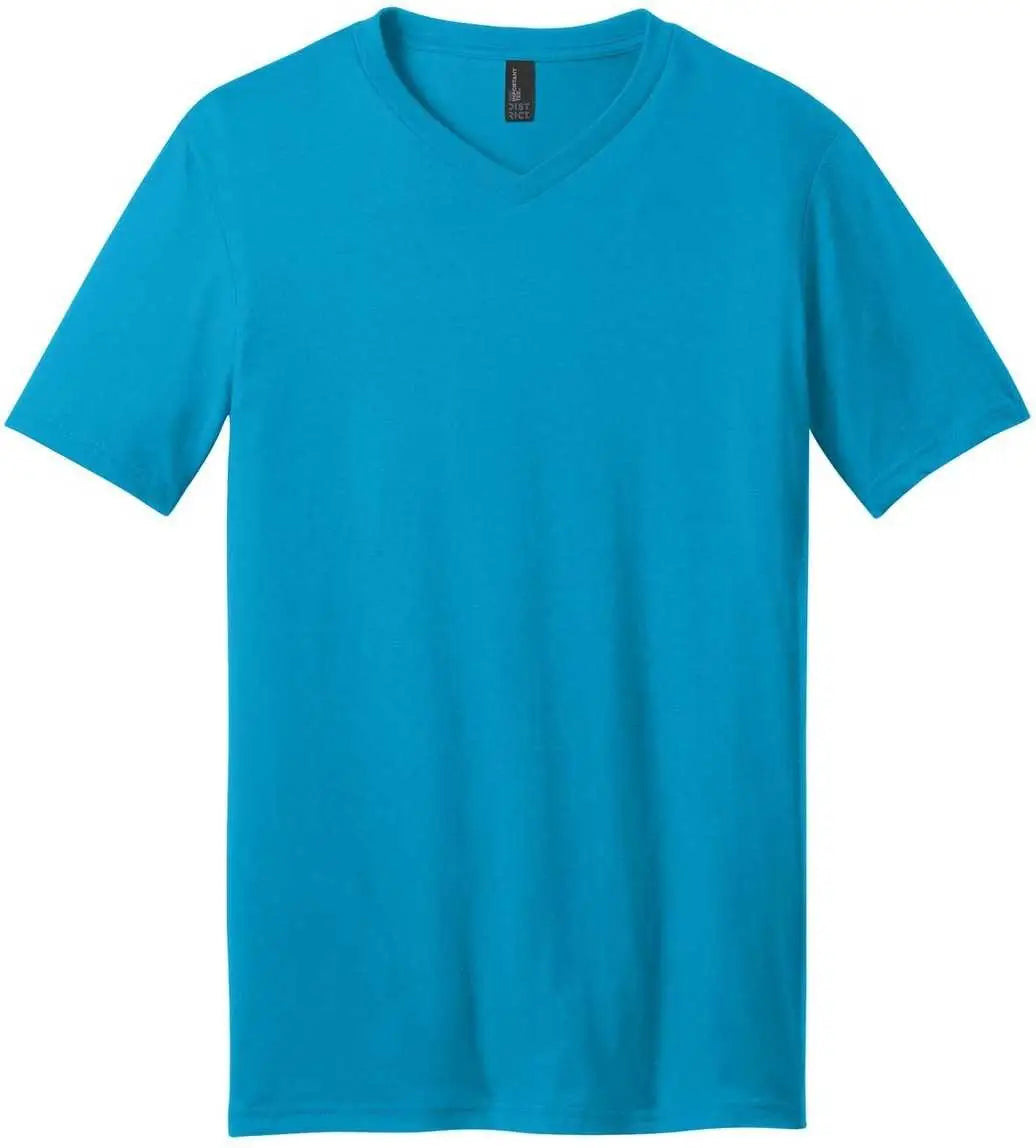 District Dt6500 Very Important Tee V-neck - Light Turquoise