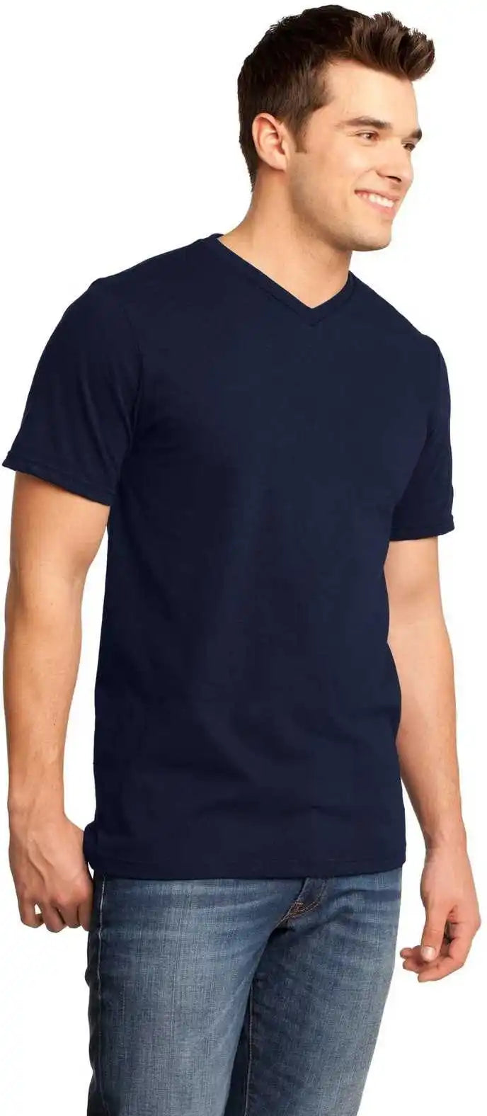 District Dt6500 Very Important Tee v Neck New Navy