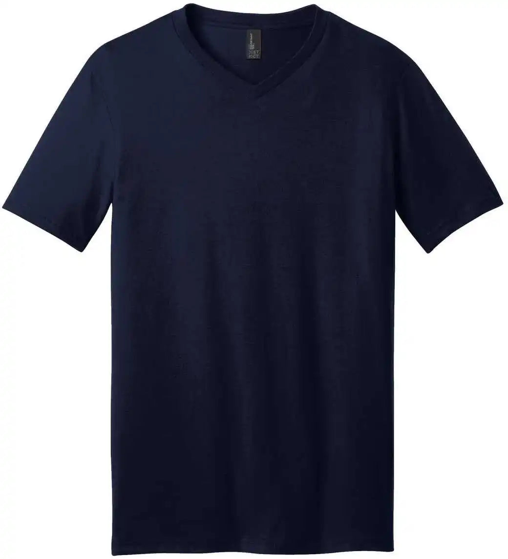 District Dt6500 Very Important Tee v Neck New Navy