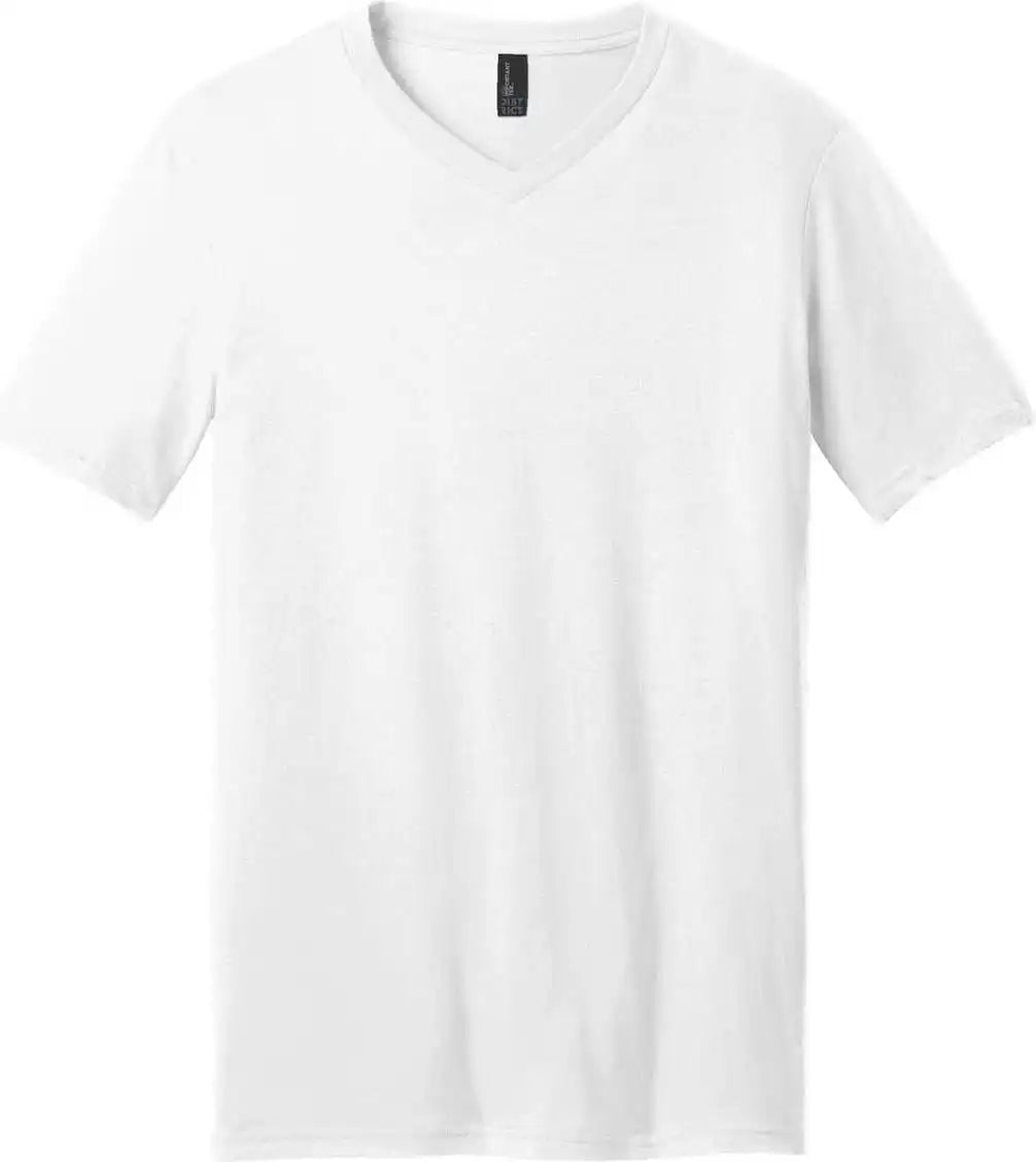 District Dt6500 Very Important Tee v Neck White