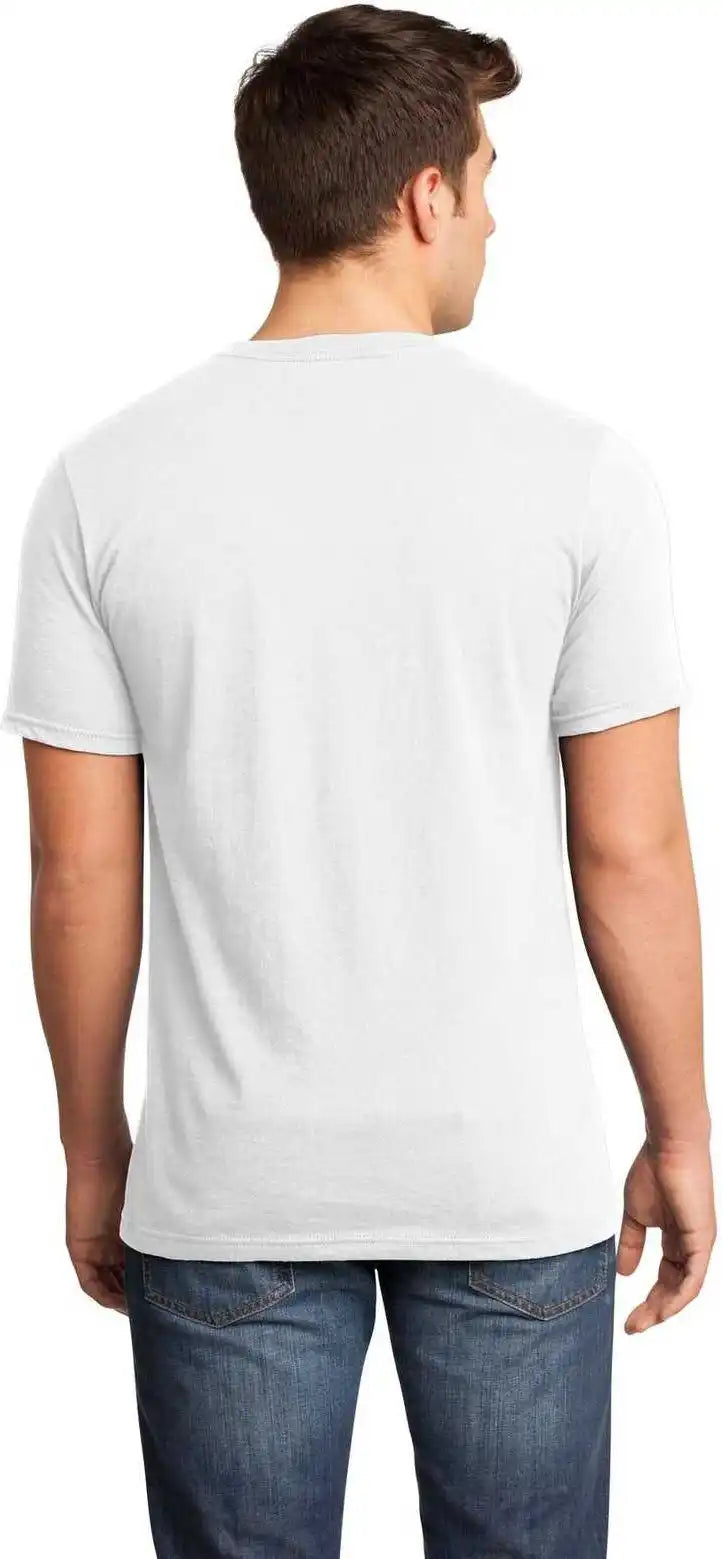 District Dt6500 Very Important Tee V-neck - White