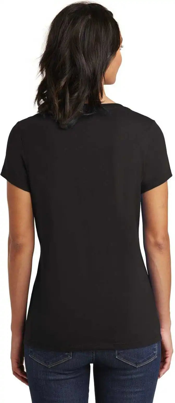 District Dt6503 Women’s Very Important Tee v Neck Black