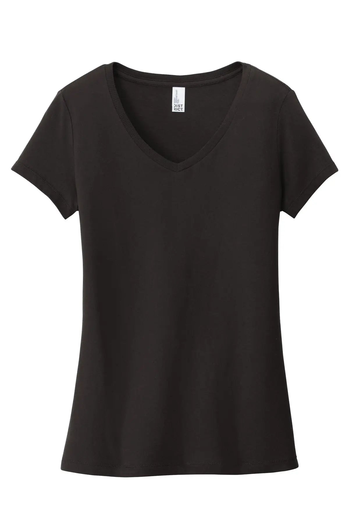 District Dt6503 Women’s Very Important Tee V-neck - Black